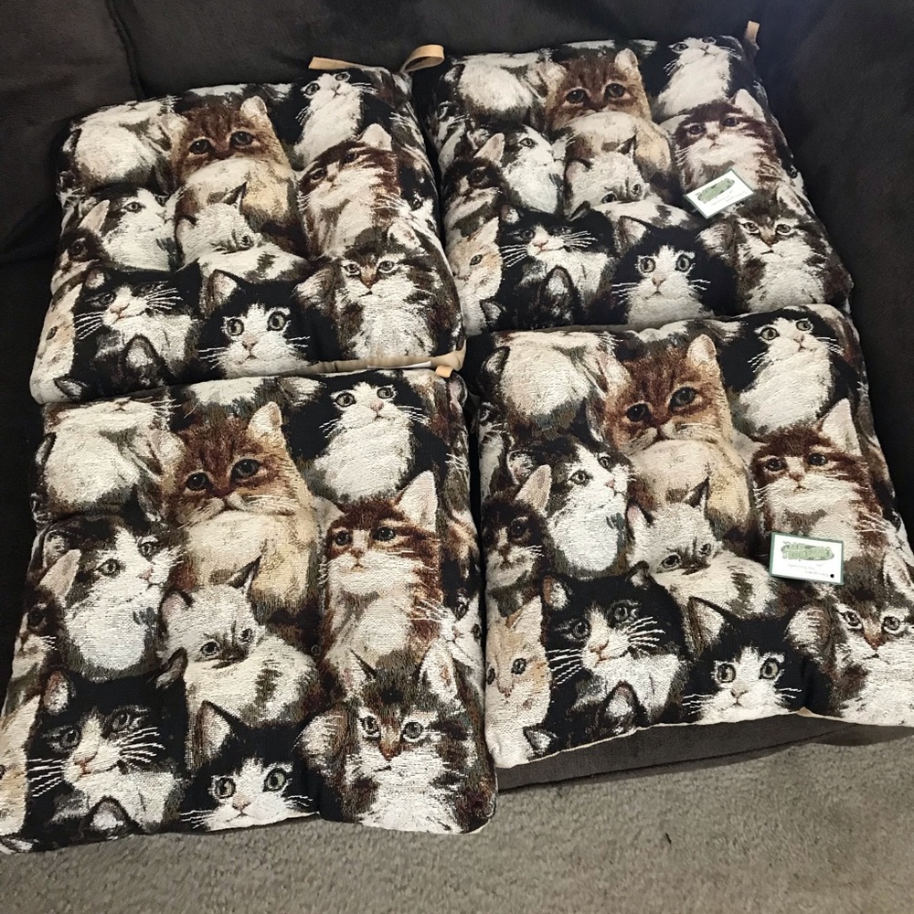 Set of four Cat Cushions